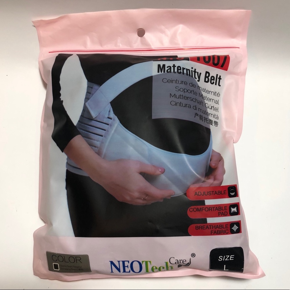 Black Maternity Belt (Size Large)